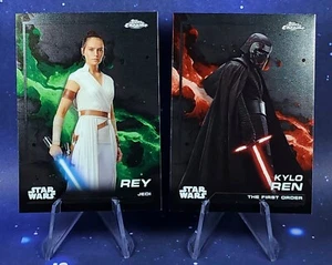 Rey & Kylo Ren 2024 Topps Chrome Star Wars Rise of Skywalker - Picture 1 of 6