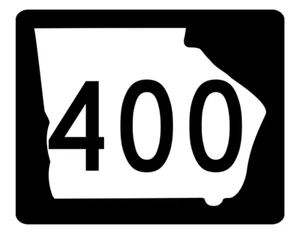 Georgia State Route 400 Aufkleber R4049 Highway Schild Straßenschild Decal - Bild 1 von 1