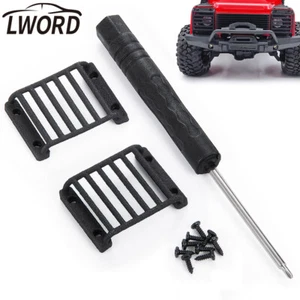 Parrilla protectora de faros LED de nailon para coche de radiocontrol 1/18 Traxxas TRX4M Defender - Imagen 1 de 11