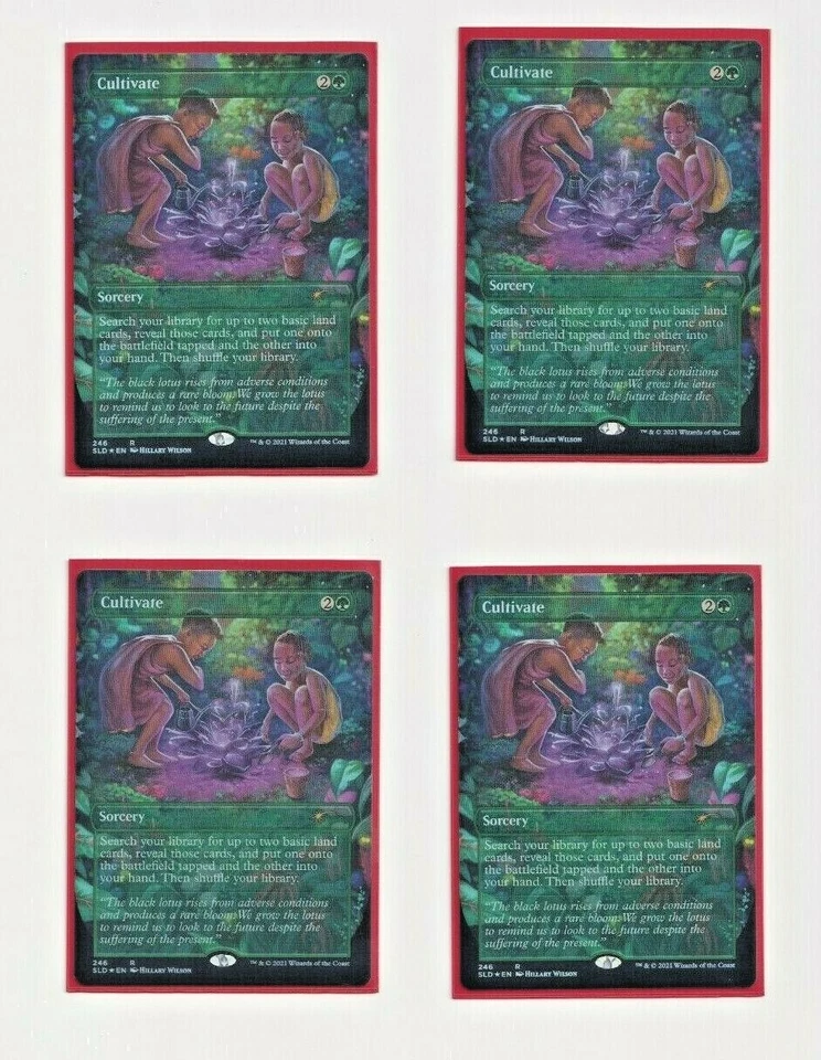 Cultivate x4 - MTG - Secret Lair - Black is Magic - FOIL- NM - Image 1 of 1
