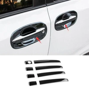 Black Titanium Exterior Side Door Handle Cover Trim For Toyota Sienna 2011-2020 - Picture 1 of 7