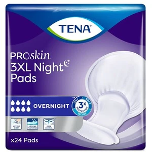 24 CT Tena Proskin Women Overngt Pads 3XL - Picture 1 of 9