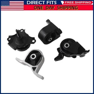 4pcs Engine Motor &Trans Mount Kit For Honda Civic 1.7L 2001-2005 Auto Trans - Picture 1 of 12