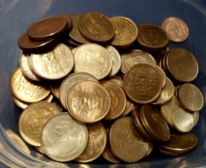 MEXICO $100 PESO "Carranza" vintage Mexican 100 Pesos coin 1985-1987 BU - Picture 1 of 2