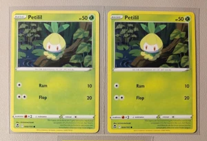 2x Petilil 009/195 Pokemon card Silver Tempest common NM - Picture 1 of 1