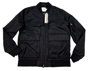 TOPMAN Herren Reißverschluss Bomber Sport Jacke Polyester Baumwolle Taschen schwarz UK XXS - Bild 1 von 6