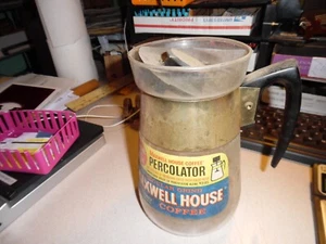 MAXWELL House, Percolator, Vintage NEW IN 1980s,SHELF IN GARAGE ORIGINAL LABELS - Picture 1 of 6