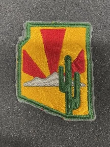 Arizona Military Patch State Shape Cactus Vintage - Picture 1 of 12