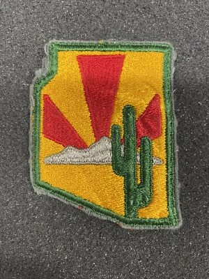 Arizona Military Patch State Shape Cactus Vintage - Image 1 of 4