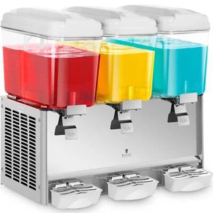 Getränkespender 54L Bpa Frei Kaltgetränke Dispenser Limonade 3 Tanks Barbutler - Bild 1 von 5