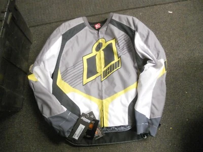 NOS Icon Yellow Overlord 2 Jacket Adult XL 2820-3124 - Image 1 of 4