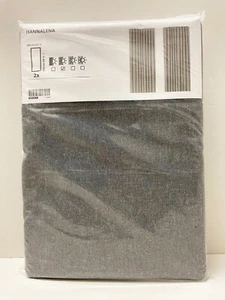 Ikea HANNALENA Room darkening curtains 57x98 ½ " 1 pair, gray 904.108.75 - NEW - Picture 1 of 2