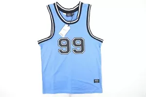CAMISETA DE BALONCESTO WESC AZUL CLARO GRANDE 99 CAMISETA SIN MANGAS PARA HOMBRE NUEVA CON ETIQUETAS NUEVA - Imagen 1 de 10