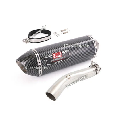 Deslizable para Suzuki GSXR 600 750 2008-2010 sistema de escape puntas silenciador tubo de enlace medio Foto 1 de 4