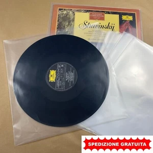 BUSTE trasparenti protettive per copertine DISCHI VINILE LP (33 GIRI) 12"80my - Foto 1 di 4