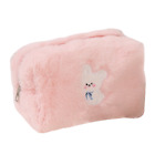 Cute Soft Plush Fluffy Pencil Case Makeup Pouch Coin Purse Storage Pen Bag DH