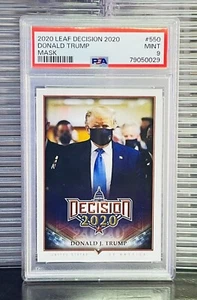 Donald Trump 2020 Decision SP Mask Version Variant Short Print Card PSA 9 MINT - Bild 1 von 2