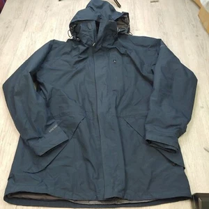 Kathmandu Gore-Tex Men's Waterproof Rain Jacket Zip Size 2XL Outdoor Hooded Blue - Picture 1 of 15