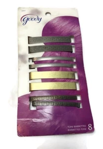 Goody Rectangle Hair Clips Package Of 8  A4 - Picture 1 of 3