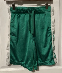 Abercrombie & Fitch Kids GREEN ATHLETIC SHORTS WHITE ACCENT SIZE LARGE - Picture 1 of 5