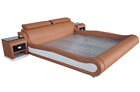 Luksusowe łóżko z tapicerką USB małżeństwo hotel nowoczesne łóżka skóra 140/160/180/200 LB8825
