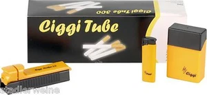 Ciggi Starter Set 300 4 Pieces - Maker 2.0 / 300 Sleeves / Cigarette Box/Lighter - Picture 1 of 2