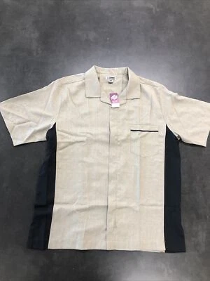Edwards Uniform Shirt Scotchguard Protected Tan/Black Mens 2XL New Hospitality - Image 1 of 4