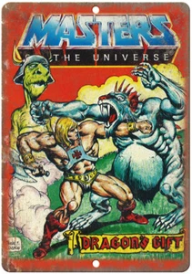Masters of The Universe He-Man Dragons Gift 12" x 9" Reproduction Metal Sign J08 - Photo 1/1