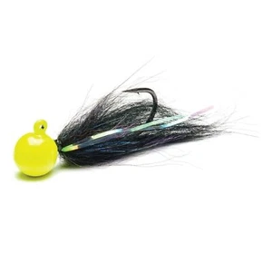 Mustad Addicted Tailout Twitcher Jig 1 oz - UV Chartruese-Senyo Midnight-Mystic - Picture 1 of 5