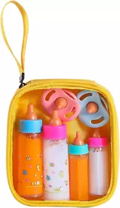 Baby Doll Bottle Accessories - 6 Pcs Feeding Bottle Toys, Magic Disappearing Mil - Picture 1 of 12