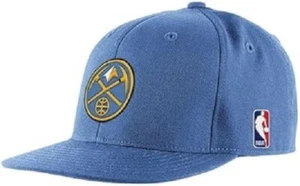 Denver Nuggets Flat Brim Fitted Adidas Hat - Size 7 - Picture 1 of 3