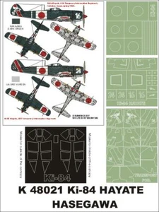 Montex 1/48 Nakajima Ki-84 Hayate Paint Mask Vol.2 for Hasegawa - Picture 1 of 1