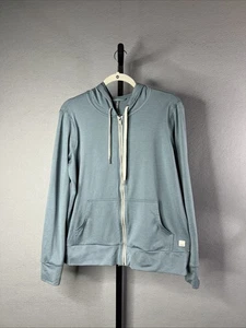 Sudadera con capucha Vuori Halo Performance para mujer mediana azul verde gris bolsillos - Imagen 1 de 8