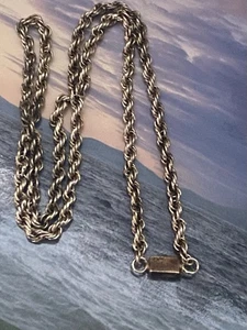 Mexico Sterling Silver 925 Rope Chain Necklace 24" 32g - Picture 1 of 7