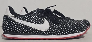 Nike Womens Genicco Suede Black & White Polka Dot Shoes Size 9.5 - 705283-016 - Picture 1 of 9