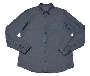 Lululemon Commission Herren XL Blau Langarm Button Down Oberhemd Atmungsaktiv - Bild 1 von 9
