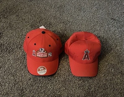 Anaheim Angels 2002 World Series Champs Hats Signed By Molina Bro’s & Shields - Image 1 of 4