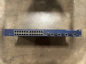 Netgear ProSafe GSM7328S v2 24-Ports 1Gbe 4xSFP Network Switch with Rack Ears - Picture 1 of 1