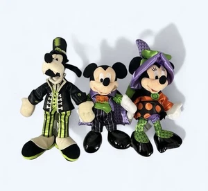 DISNEY PARKS PLUSH GOOFY MICKEY AND MINNIE HALLOWEEN THEMED - Picture 1 of 4
