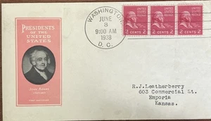 Ioor 806 John Adams Hand Cancel  - Picture 1 of 1