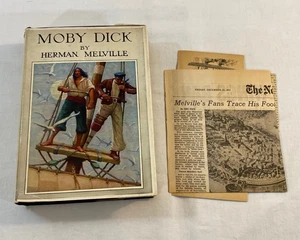 Moby Dick Herman Melville 1942 HCDJ Mead Schaeffer 10 Color Illustration + Bonus - Bild 1 von 20