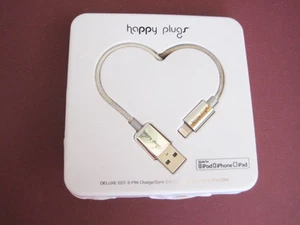 Happy Plugs Lightning cable de carga/sincronización USB 6,56 pies conjunto de 2 iPhone, iPad, iPod - Imagen 1 de 2