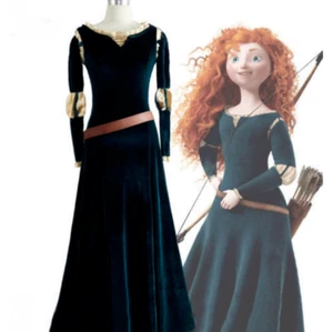 Disney Brave Merida Princess Costume Adult Dress Film Garment Cosplay# - Picture 1 of 8