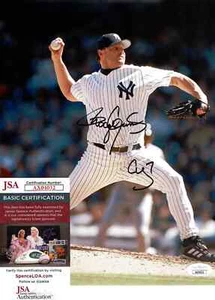NY Yankees Roger Clemens autographed 8x10 action photo JSA Certified - Picture 1 of 1