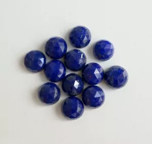 Natural Lapis Lazuli 5mm To 20mm Round Rose Cut Loose Gemstone - Picture 1 of 3