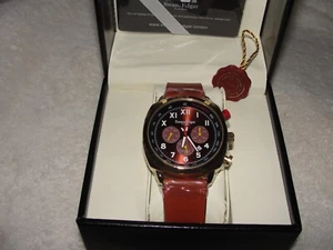 SWAN & EDGAR MENS BROWN DIPLOMAT AUTOMATIC CHRONOGRAPH WATCH - TACHYMETER - Picture 1 of 19