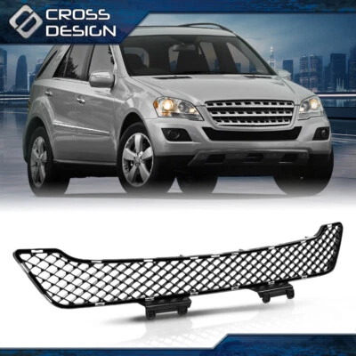 Bumper Grille Center Textured Black Fit For 09-11 Mercedes Benz ML350 2009 ML320 - Image 1 of 4
