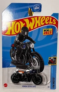 2023 HOT WHEELS BLUE HONDA CB750 CAFE 4/5 MOTO SERIES 141/250 - Picture 1 of 2