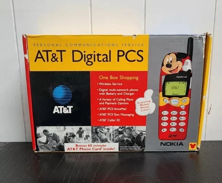 Teléfono Celular Móvil At&T Digital PCS Nokia 5160 Edición Disney Mickey Mouse  Foto 1 de 4