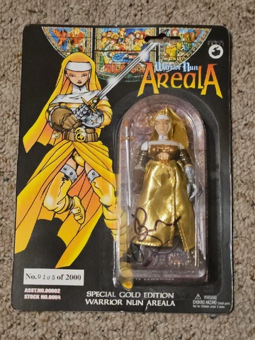1997 WARRIOR NUN AREALA FIGURE Ben Dunn Signed Limited Gold Edition 105/2000 Cover